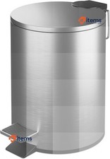 Relaxdays Bathroom Bin, 3 litres, Soft-Close Lid, Removable Inner Bucket