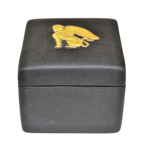 Wedgwood black basalt and gold - black,