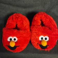 Elmo Plush Slippers Kids Size