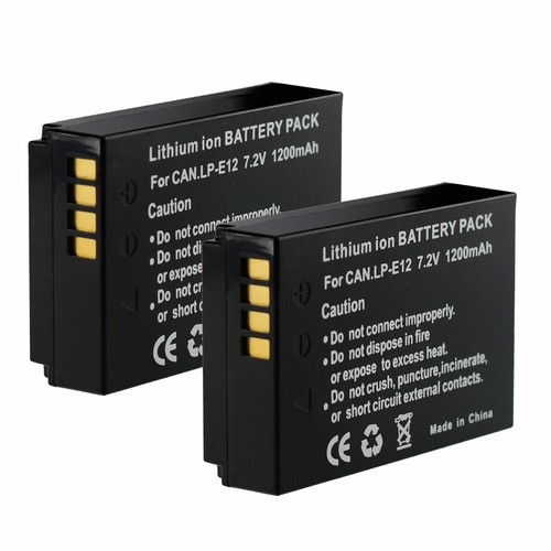 Canon e12 replacement - 2x, lp-e12
