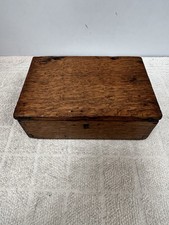 Antique Wooden Oak Storage Box