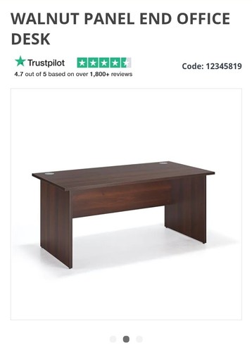 Walnut panel end office - walnut,