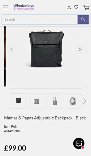 Mamas papas backpack - mamas,