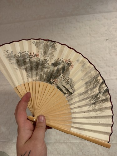 Vintage style folding - folding, fan