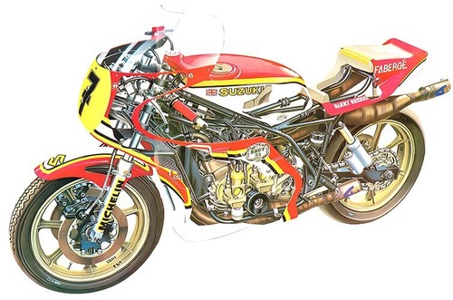 Suzuki 1977 rga 500 barry - 1977,