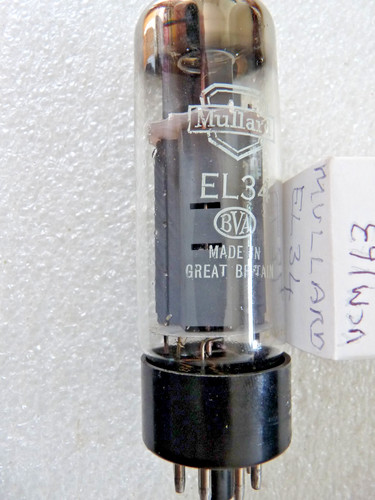 Mullard el34 halo getter nos - getter,
