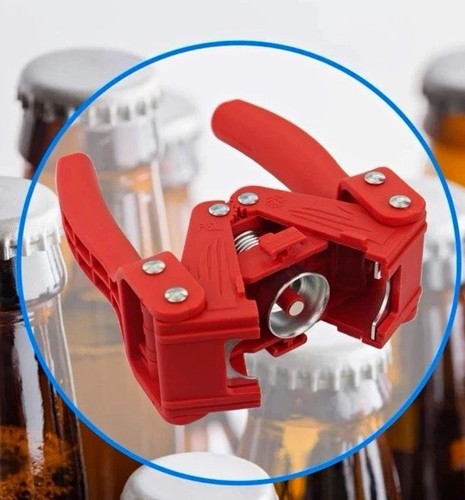 Manual red bottle capper with - red,