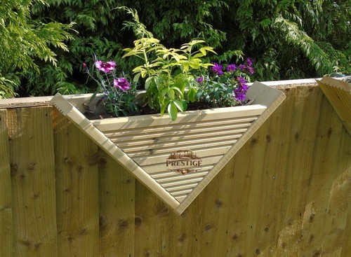 Over fence planter wooden - over,