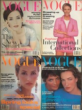 Vogue UK British magazine bundle lot x4 1994