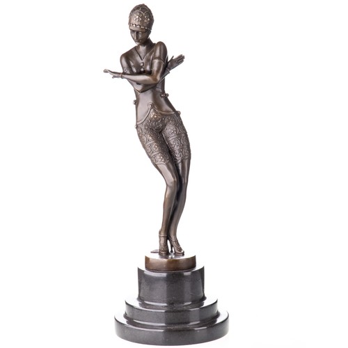 Bronze sculpture dancer - sculpture, a