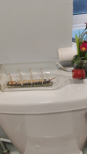 Ship bottle vintage - in, a