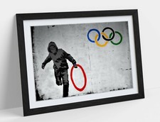 BANKSY OLYMPIC RINGS -ART