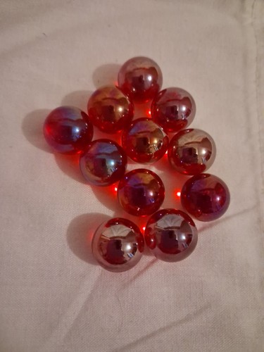 Very pretty red marbles - red,
