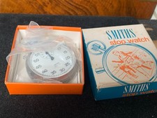 Unusual Vintage Smiths 1/5th Second Stopwatch with matt finish, boxed