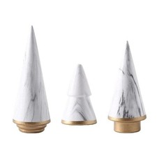 3Pc Set White Porcelain