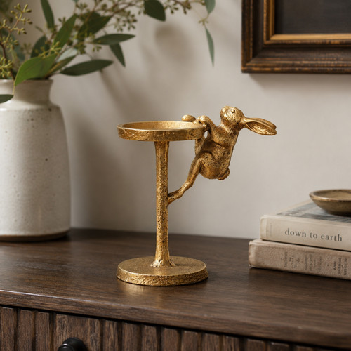 Cast iron hare pillar - iron,