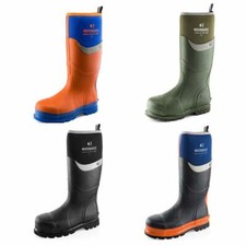 Buckbootz Buckler Safety BBZ6000 Rubber Insulated Safety Wellington Boots