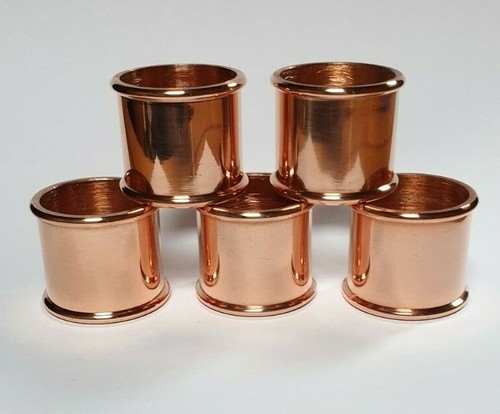 Beaded copper collars 25mm - collars,