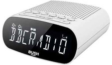 Bush DAB+ Clock Radio FM Abbey LCD Display Alarm Clock Dab Radio White 4745165
