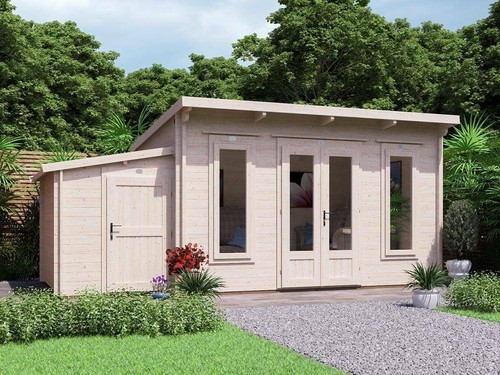 Log cabin kit garden office - cabin,