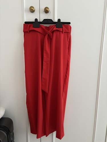 Zara red trousers with - trousers,