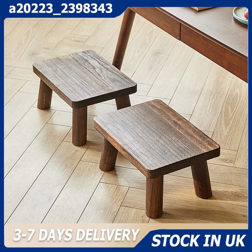 Wooden small footrest low - wooden,
