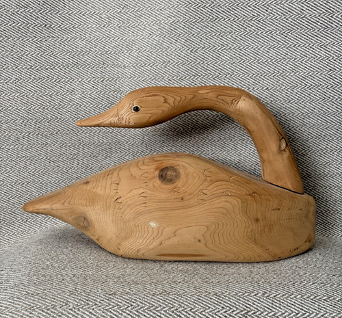 Large goose duck wooden - wooden, decoy