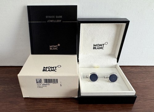 Montblanc blue hour cufflinks - blue,