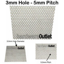 PERFORATED SHEET Metal  3mm / 10mm Ø Holes Aluminium Stainless Mild & GALV Steel