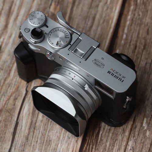 Metal square lens hood - square,