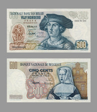 500 Frank, National Bank Van Belgie, from 1963, Reproduction