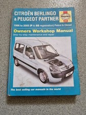Citroen Berlingo & Peugeot Partner Petrol & Diesel 96-05 Haynes Workshop Manual