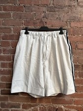 Y-3 Yohji Yamamoto Men’s Shorts, Off White Size Medium