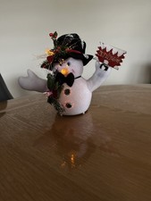 Light Up Fibre Optic Christmas Snowman | Music Tunes | Colour Changing Decor