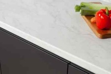 Kitchen worktop Paros Marble effect   3m 600mm 40mm WORKTOP