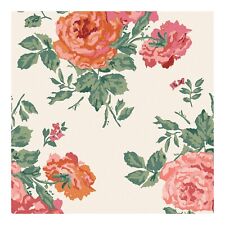 Cath Kidston Archive Rose Pink Blooms Floral Wallpaper