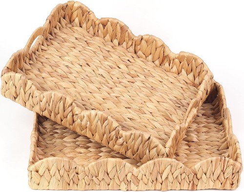 2pcs scalloped water hyacinth - 2pcs,