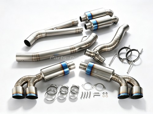 Titanium muffler exhaust - titanium,