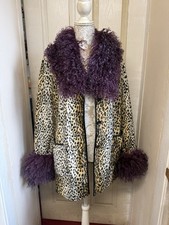 Miss Selfridge Vintage Y2K Penny Lane Afghan Coat Jacket Hippy Boho Festival 10