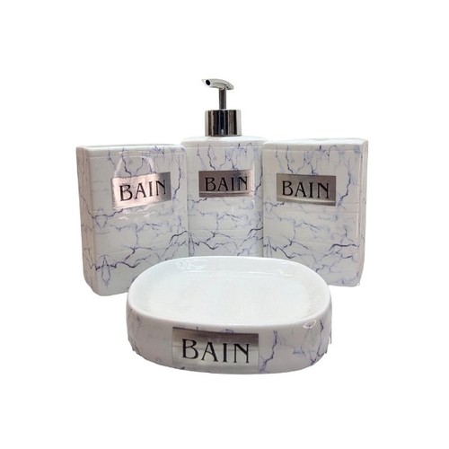 Piece white ceramic bath - piece,