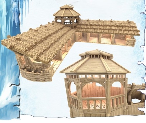 Medieval wooden stables the - medieval,