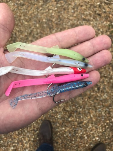 Savage mixed sandeel lures - 5,