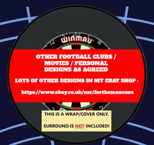 FOOTBALL CLUB / MOVIES / TV / OTHER DARTBOARD  SURROUND WRAP/COVER - AS AGREED