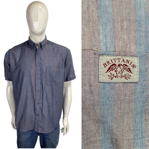 Vintage striped button down - striped,