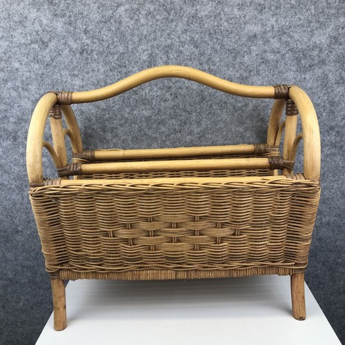 Wicker bamboo magazine - magazine, rack