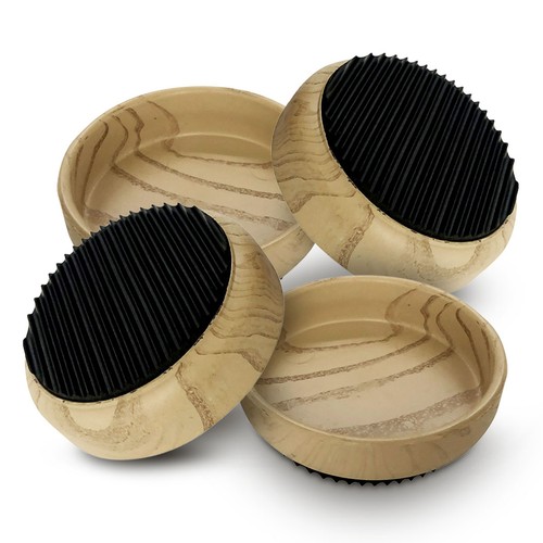 Rubber base castor cups - 4,