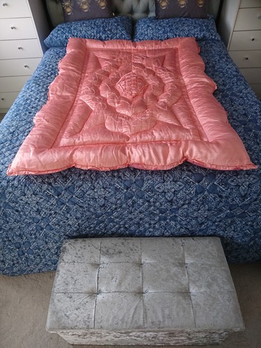 Vtg coral pink - pink, cotton
