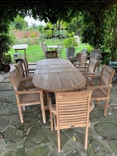 Teak garden furniture