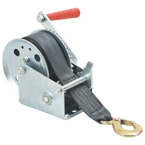 Hand winch with - strap, kg