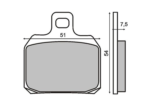 Pair rear brake pads aprilia - rear,